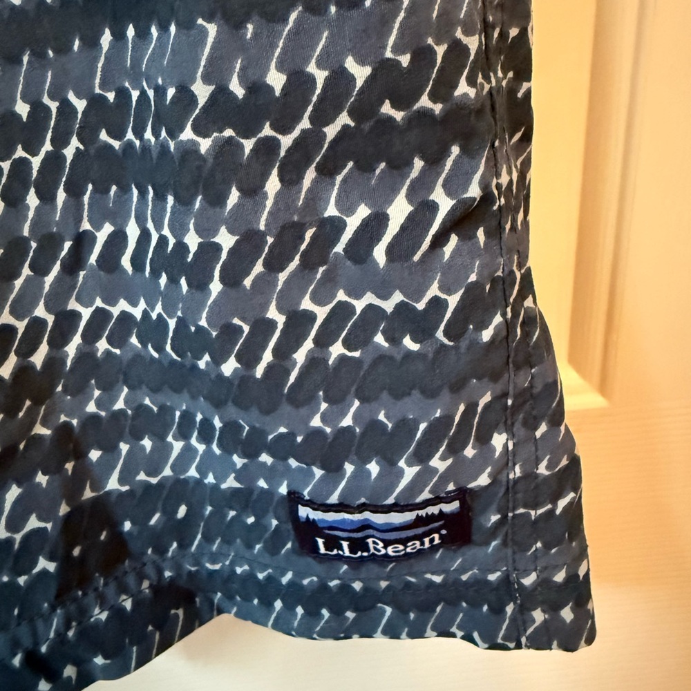 L.L. Bean Men's Blue Swim Shorts - Picture 3 of 5